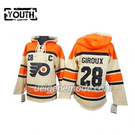 Kinder Eishockey Philadelphia Flyers Claude Giroux 28 Cream Sawyer Hooded Sweatshirt